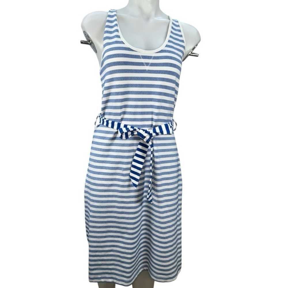 Converse One Star Sleeveless Dress M Blue, White Striped